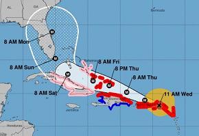 Huracán Irma impacta en las Antillas Menores con vientos sostenidos de 295 km/h